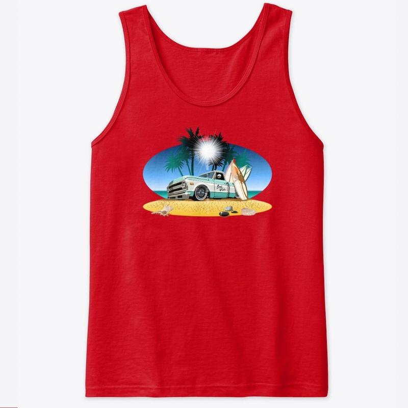 Sand Vista Retro Truck - Tank Tops