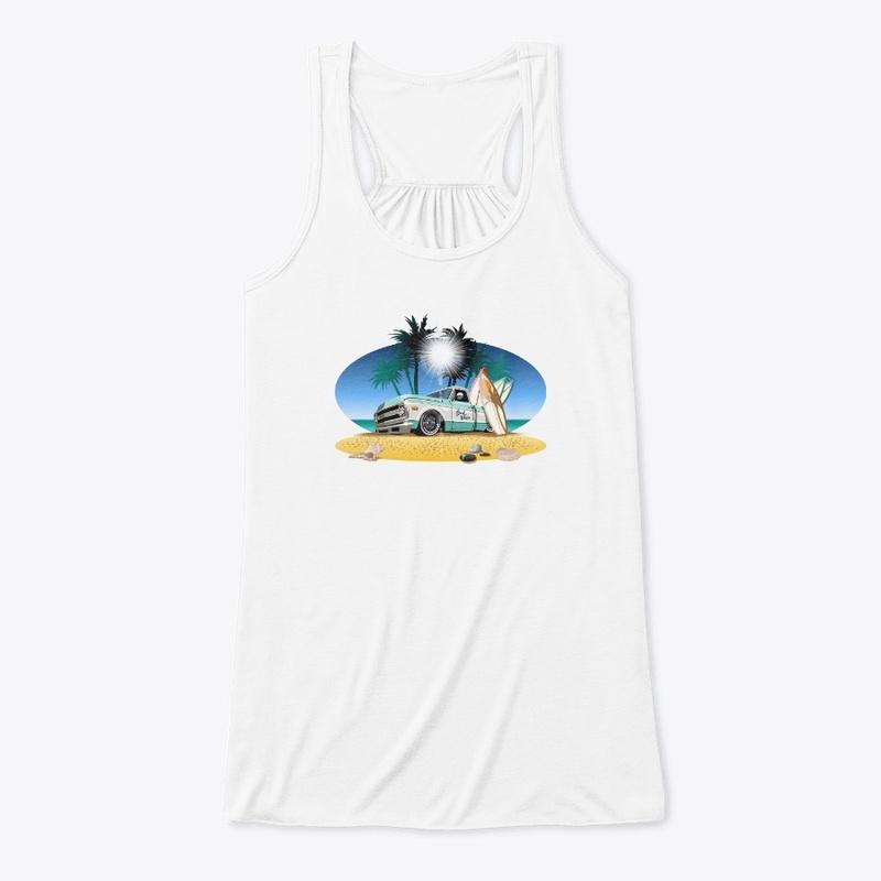 Sand Vista Retro Truck - Tank Tops